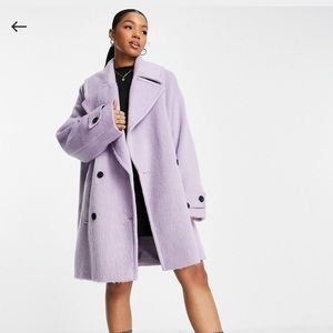 ASOS Lilac peacoat